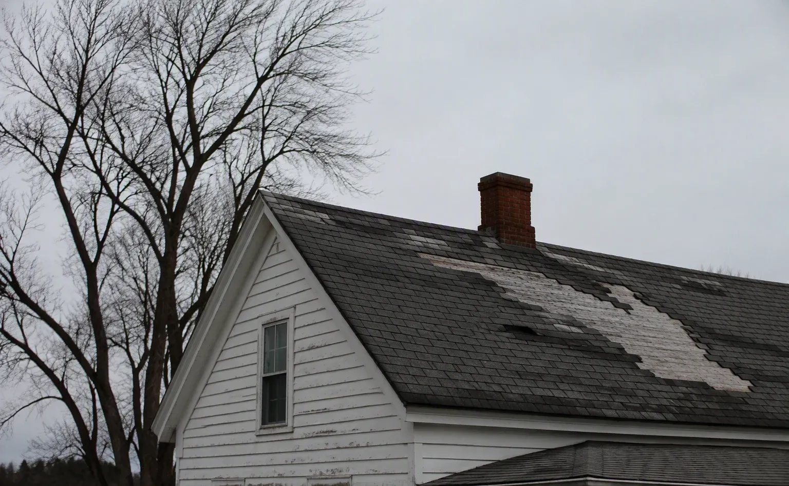 Storm damage repair in a Salisbury home after severe weather
